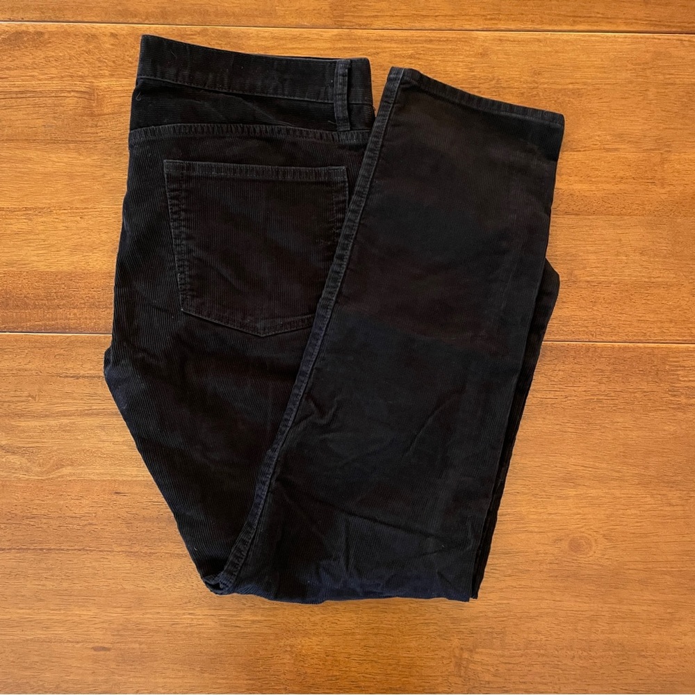 J Crew Black 484 Slim Corduroy Jeans Sz 32 x 30
